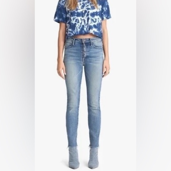 MOTHER Denim - MOTHER Denim The Fly Cut Stunner Ankle Fray Jeans Night Sz 27 – Brand New